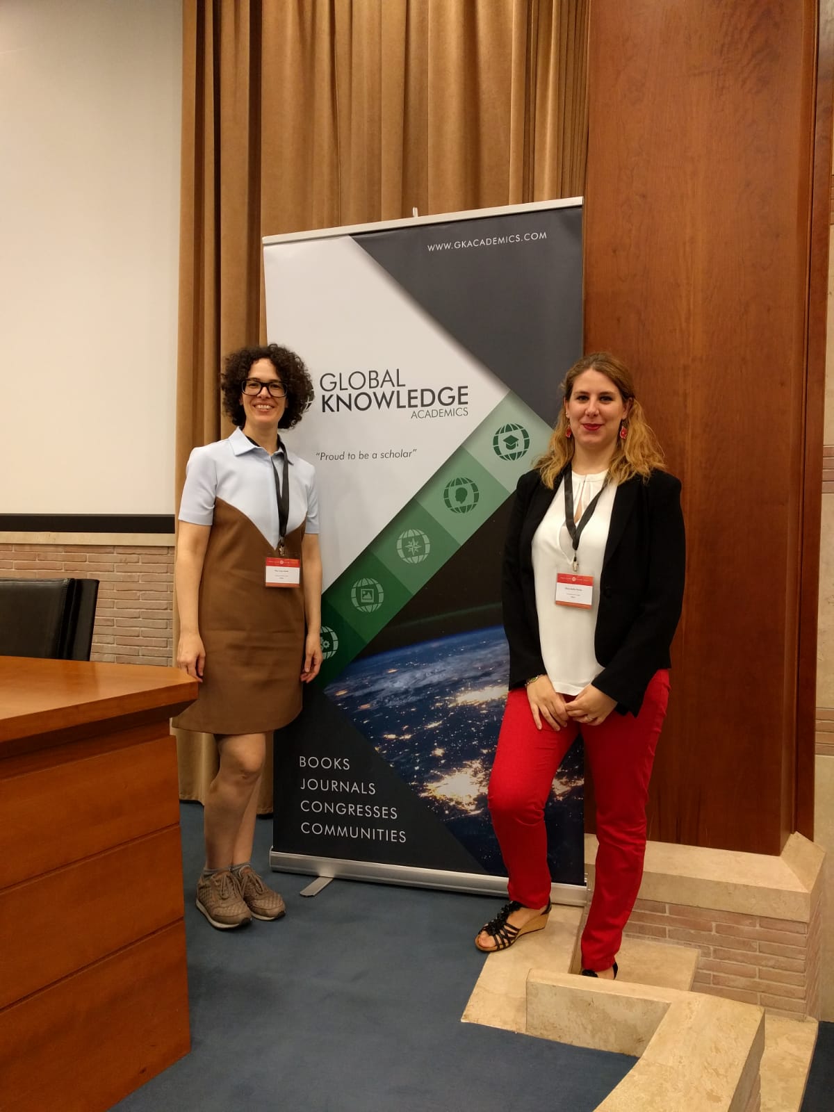 Pilar Irala y Alicia Mellén en el Congreso de Cultura Visual celebrado en Roma