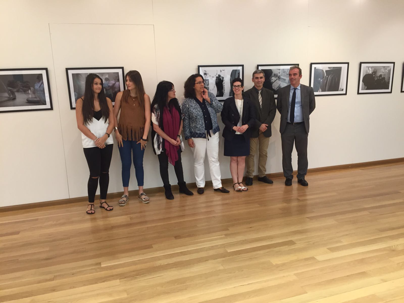 Presentación de la exposición de las alumnas en el Centro Cultural Villanueva de Gállego